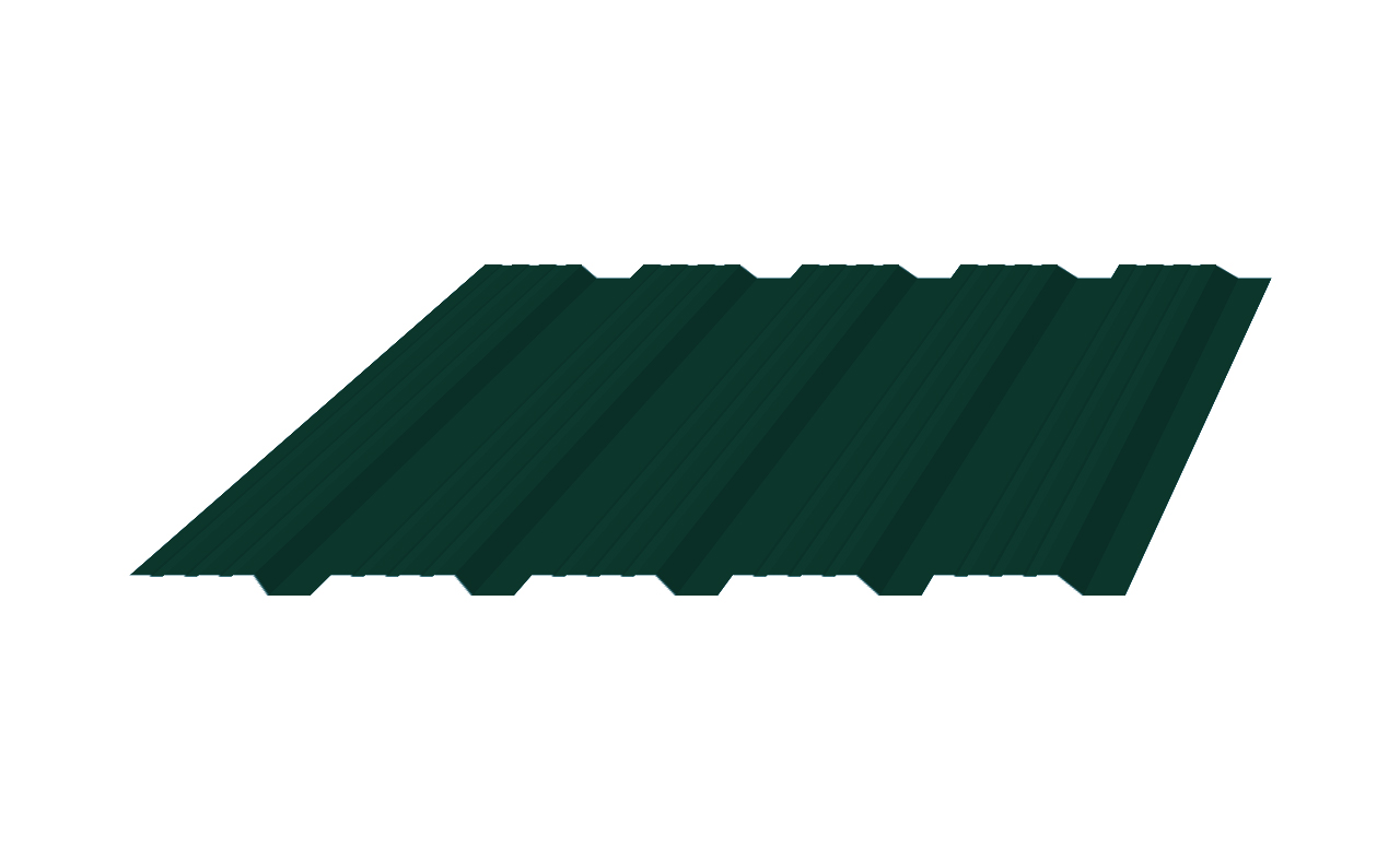 ПРОФНАСТИЛ С21-В ЭЛИТ - 0,55мм RAL 6005-Зеленый мох
